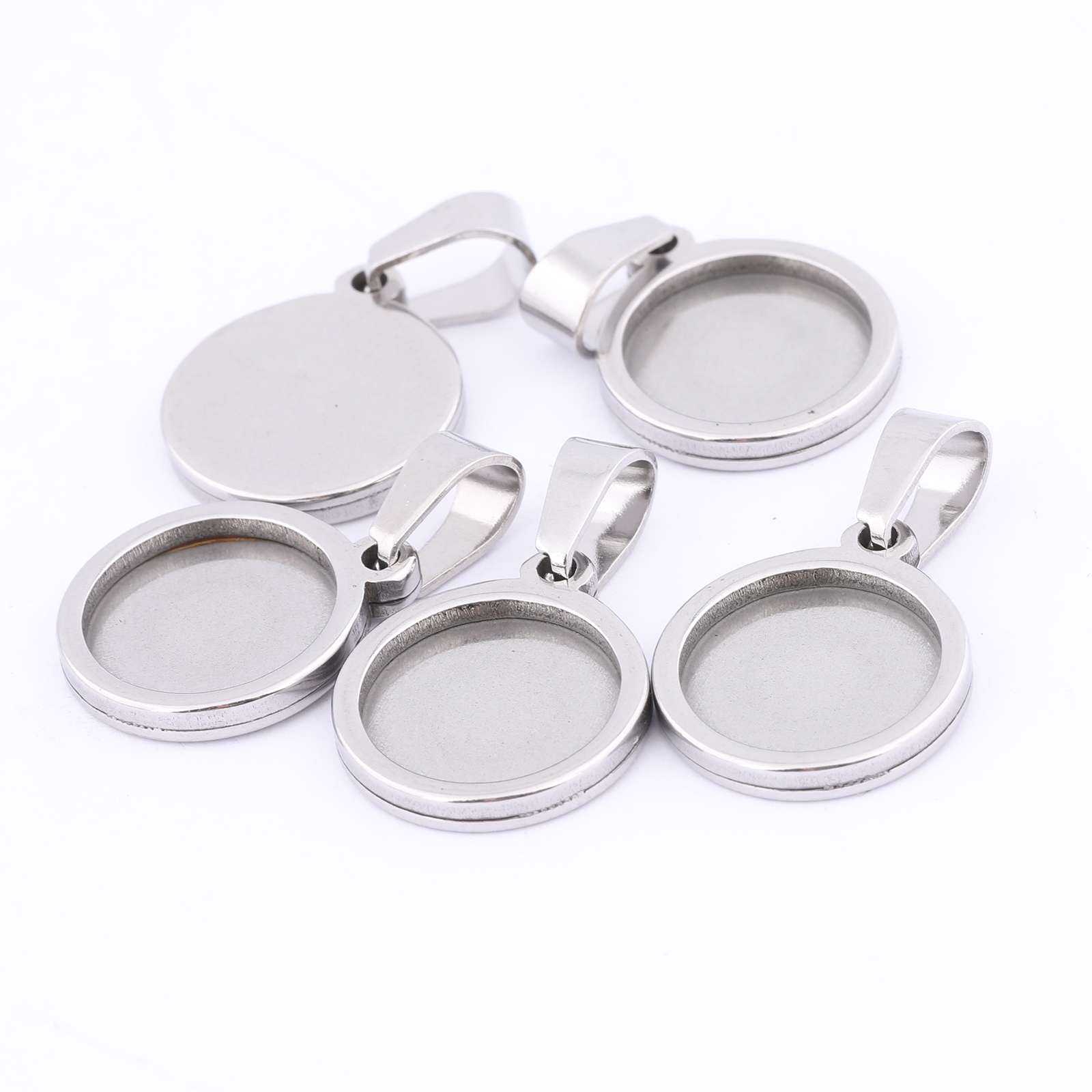 10pcs Gold Plated Black 12mm R - Bezels Set Pendant review and price