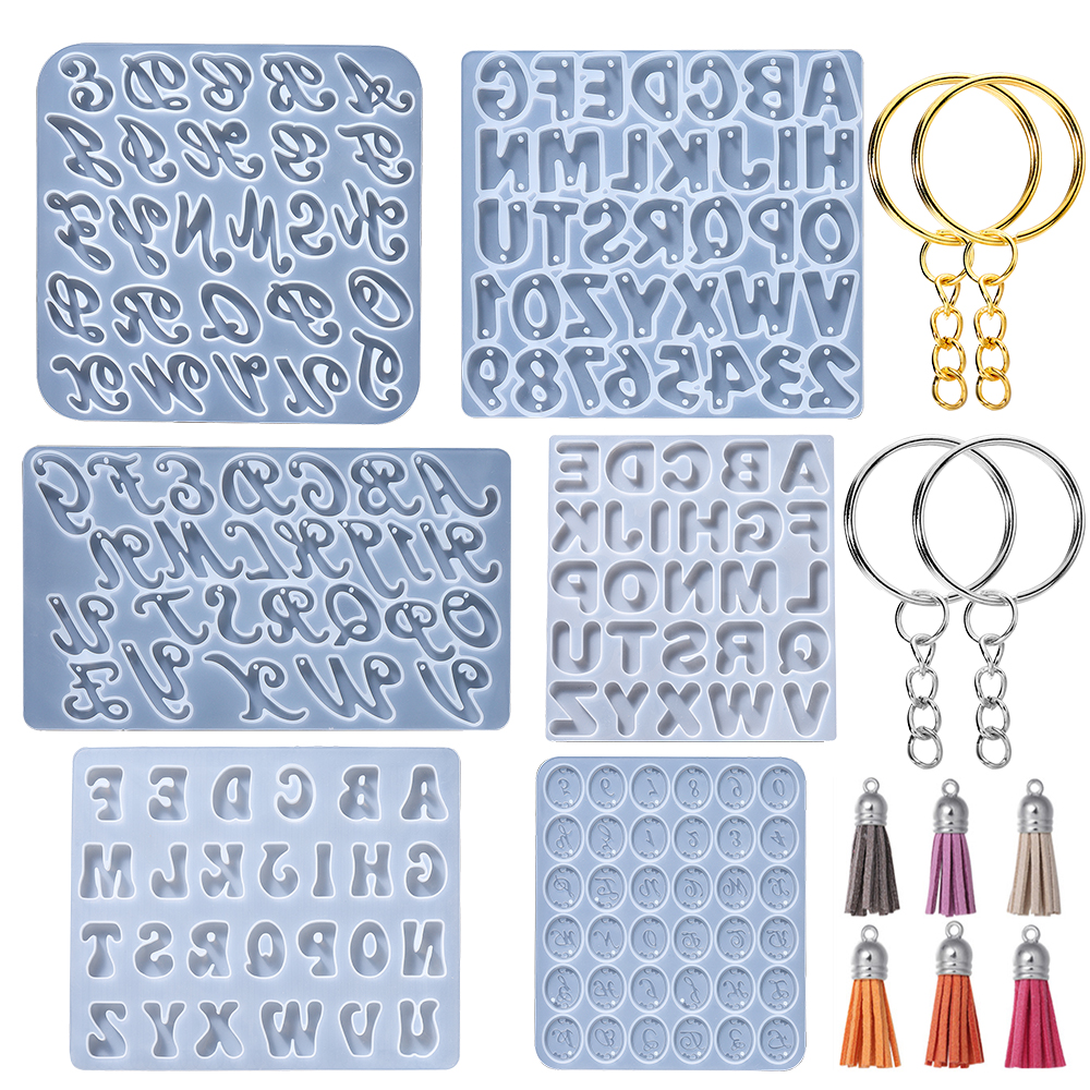 Alphabet Epoxy Resin Silicone  - Gold Foil Flakes review and price