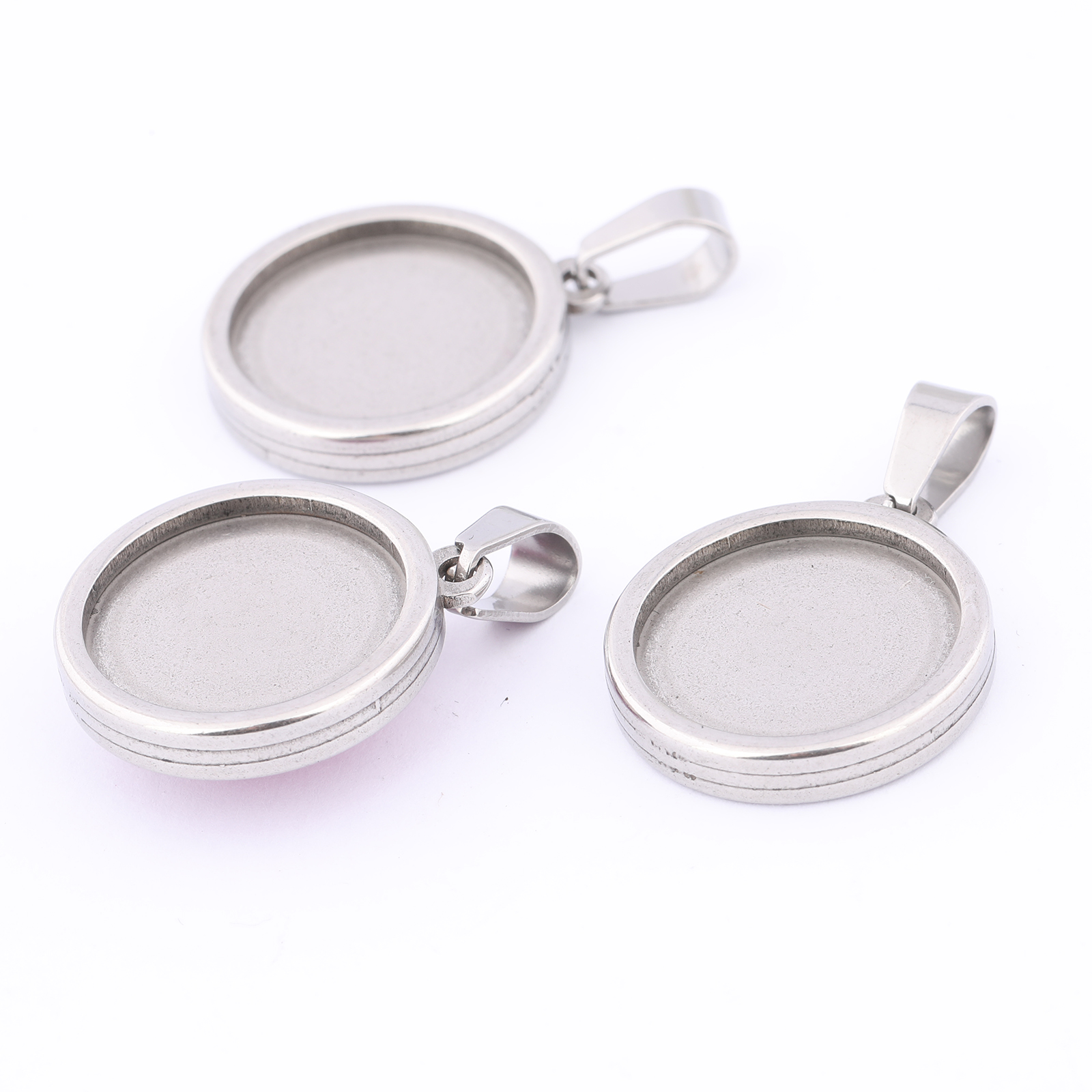 5pcs Stainless Steel Gold Plat - Bezels Set Pendant review and price