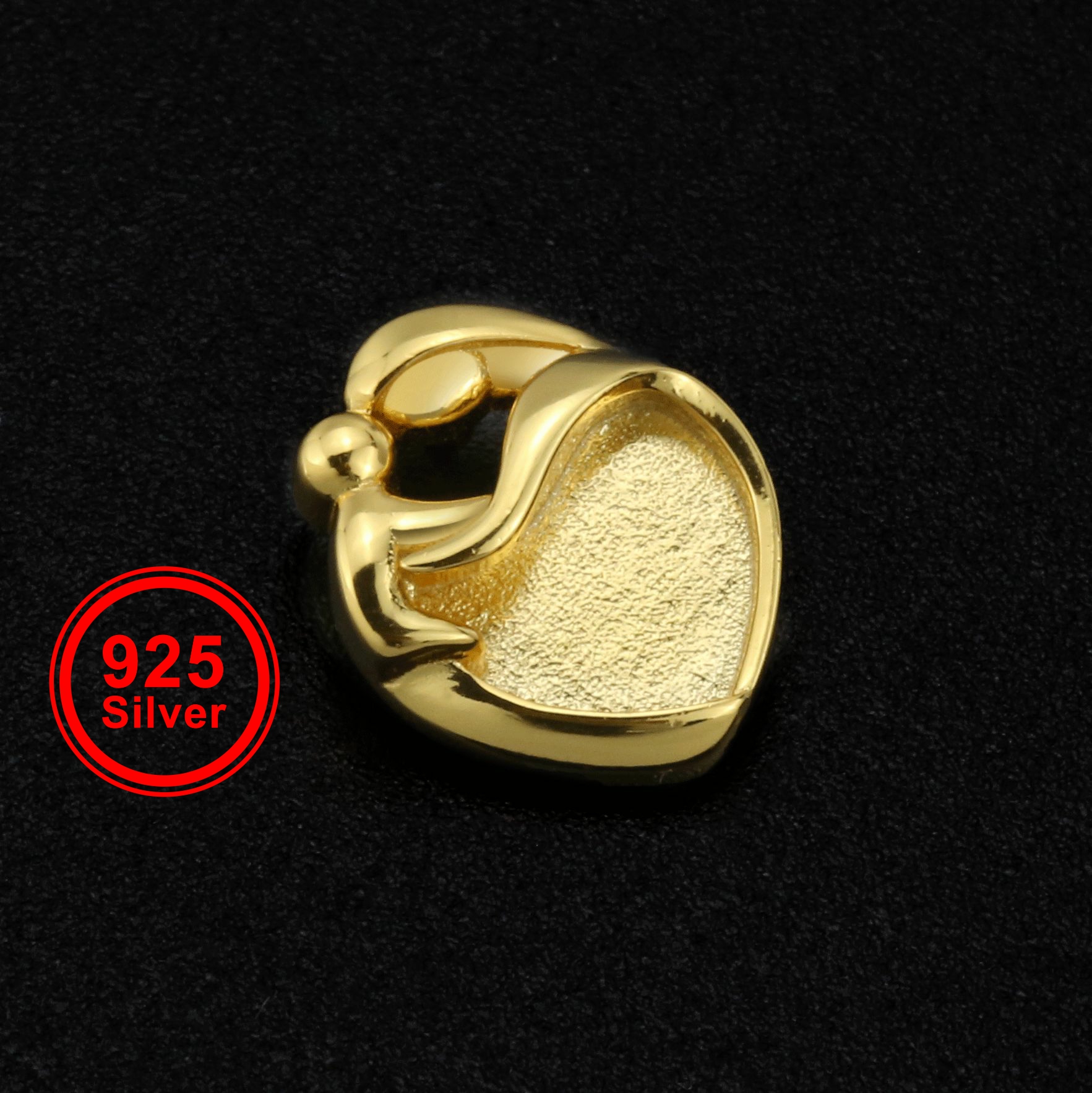 9MM Heart Bezel Settings Mothe - Bezels Set Pendant review and price