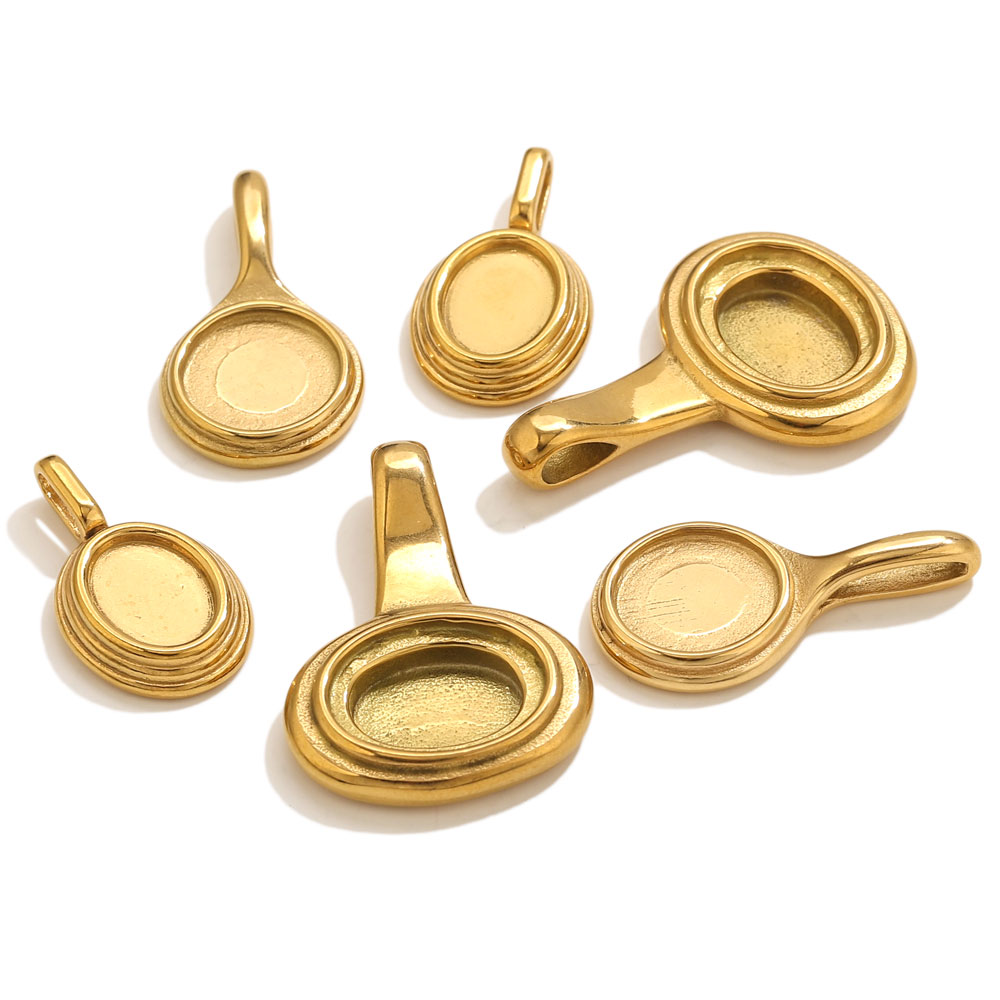 5pcs Stainless Steel Round Ova - Resin Craft Material review and price