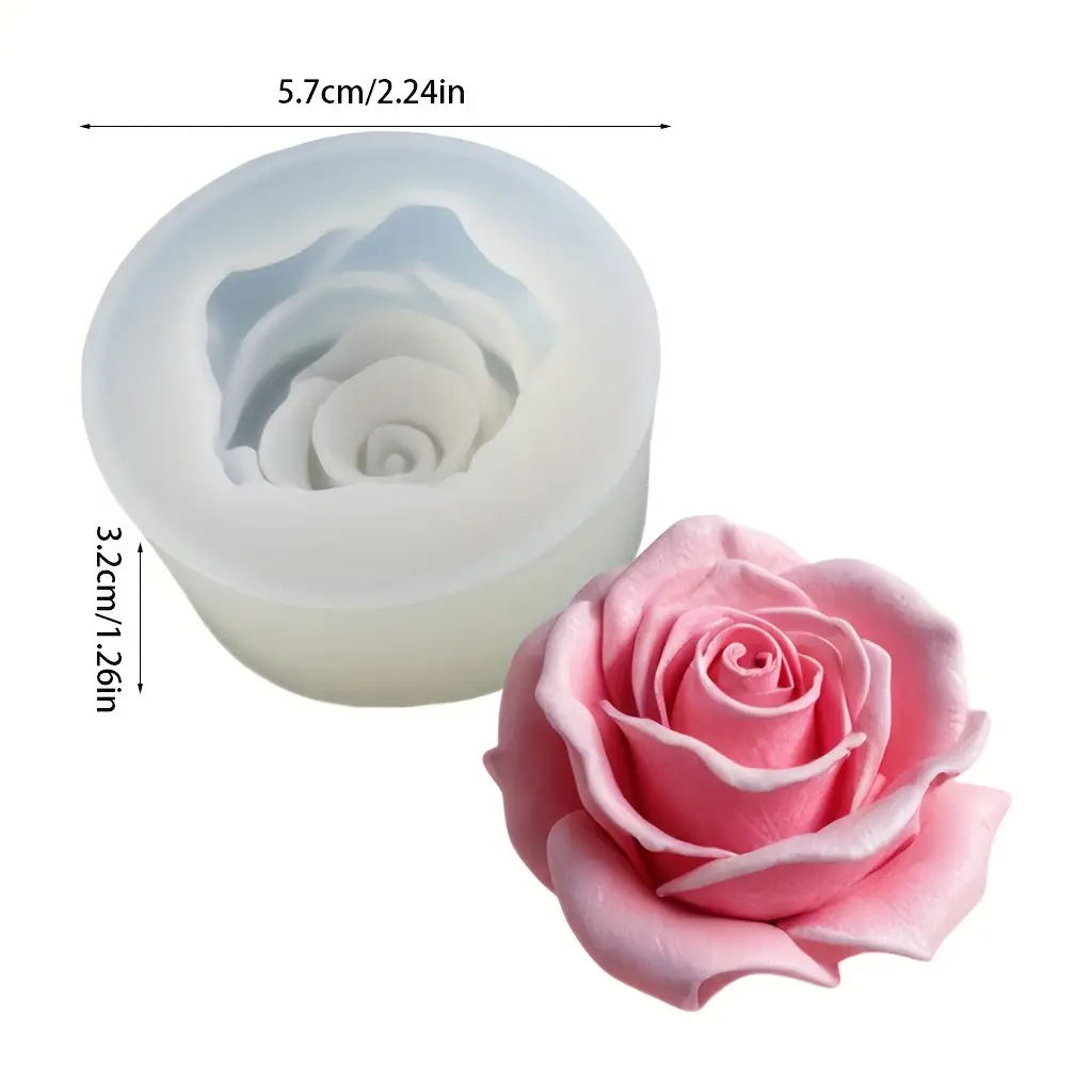 1 Rose Silicone Candle Mold -  - Flower Preservation Resin review and price