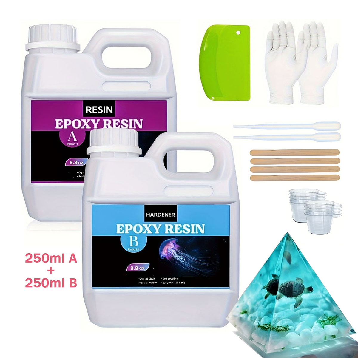 125ml/250ml Crystal Clear Cast - Resin Jewelry Kit review and price