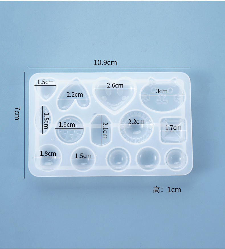 Irregular Geometric Love Heart - Flower Preservation Resin review and price
