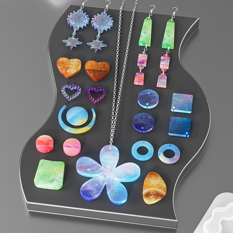 Irregular Geometric Love Heart - Flower Preservation Resin review and price