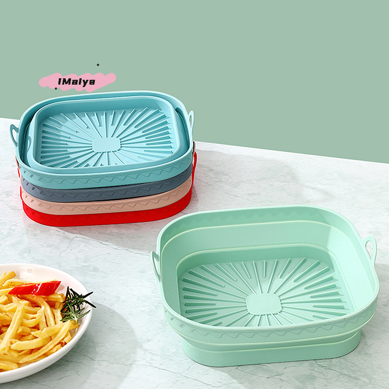 Square Foldable Air Fryer Sili - Silicone Mold Tray review and price