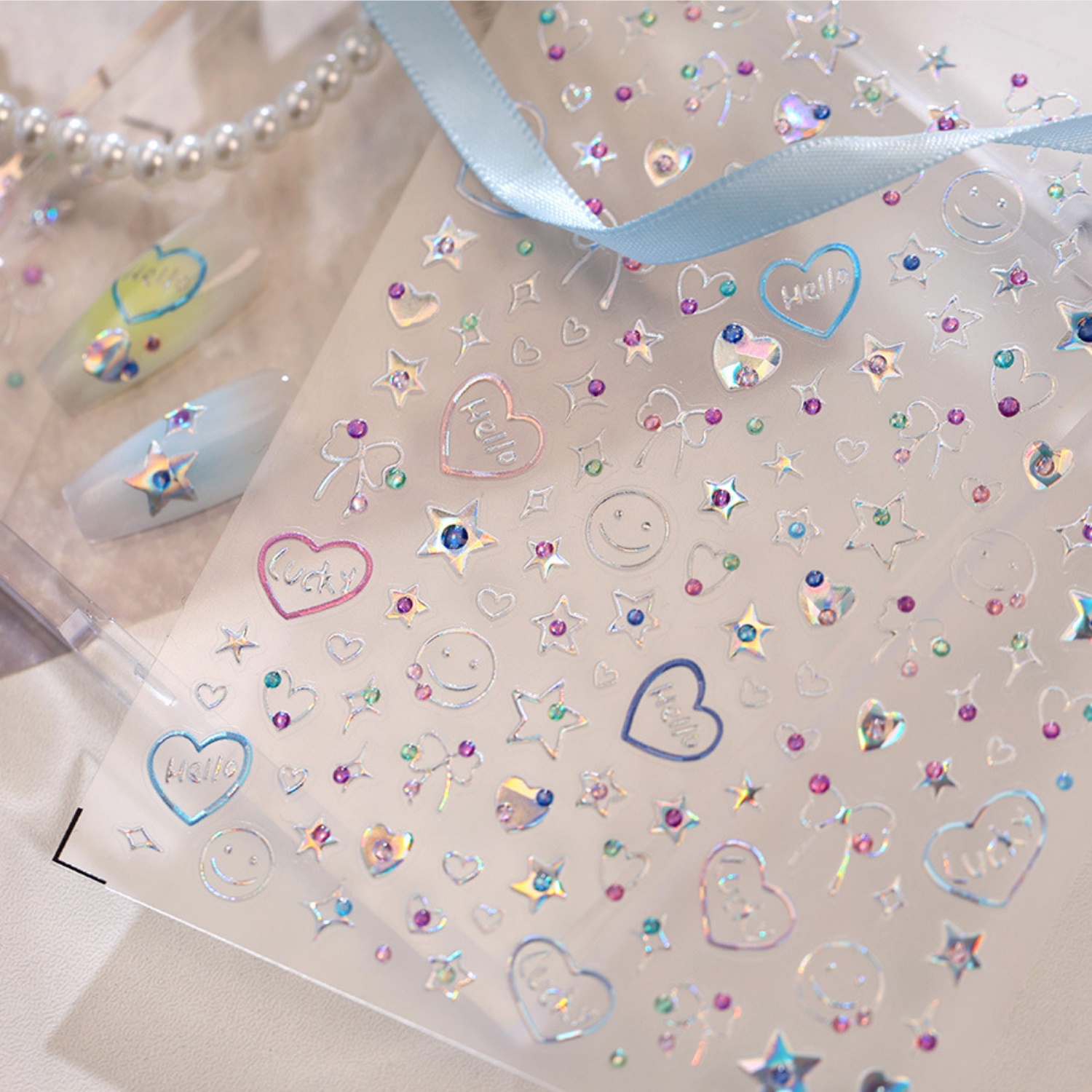 Holographic Dopamine Nail Deca - Gold Foil Flakes review and price