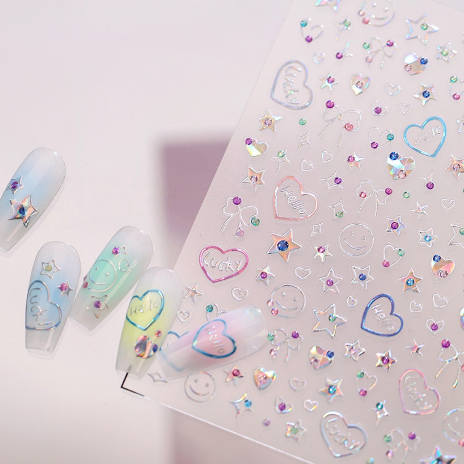 Holographic Dopamine Nail Deca - Gold Foil Flakes review and price