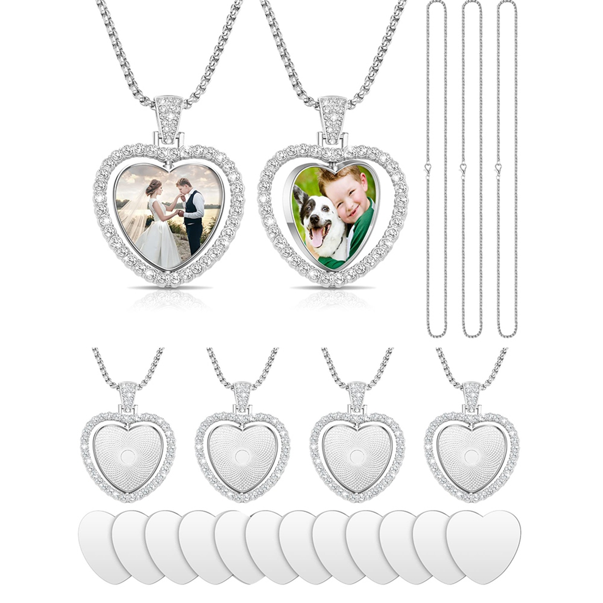 24Pcs Sublimation Rhinestone T - Bezels Set Pendant review and price