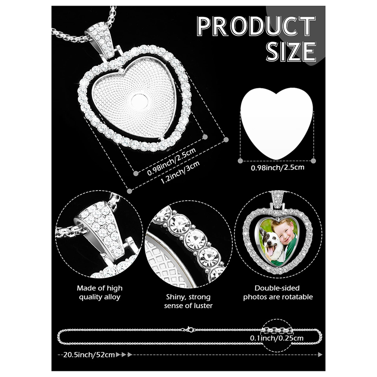 24Pcs Sublimation Rhinestone T - Bezels Set Pendant review and price