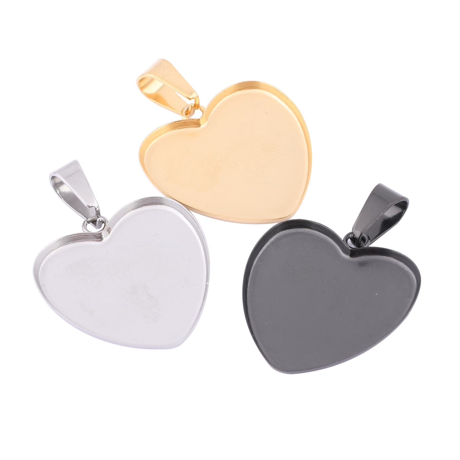 10pcs Stainless Steel Gold Pla - Bezels Set Pendant review and price