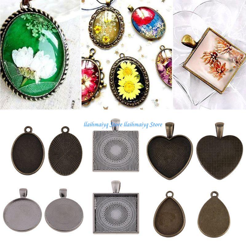 573B 60Pcs Round Pendant Blank - Bezels Set Pendant review and price