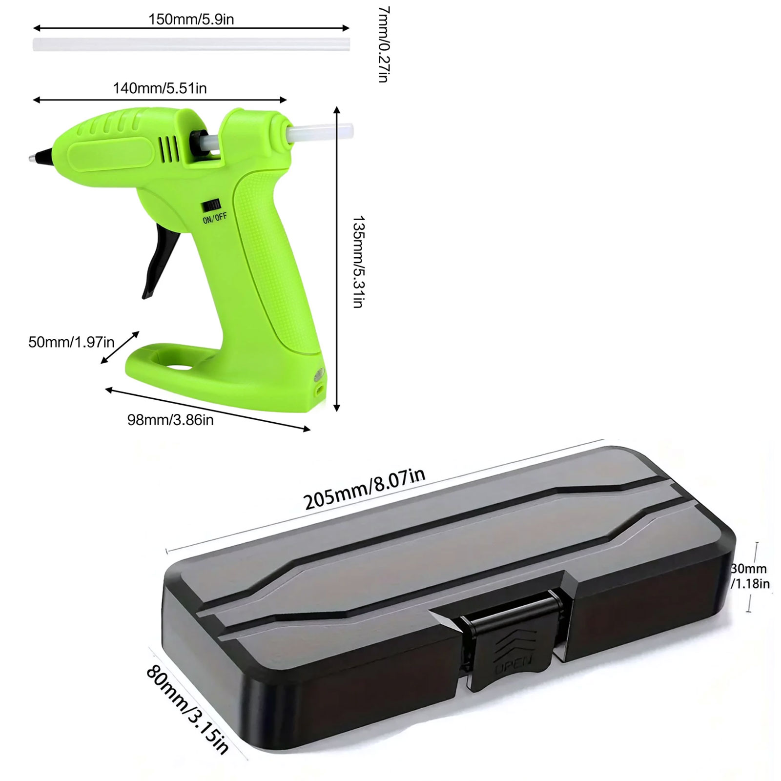Cordless Hot Glue Gun (Fast-He - Heat Gun Small review and price