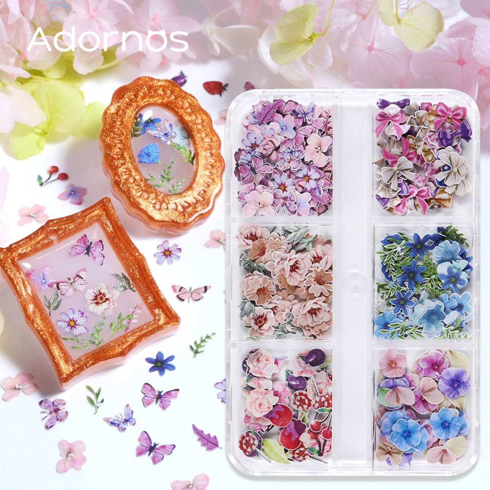 180pcs/box Wood Pulp Flowers C - Resin Craft Ideas review and price