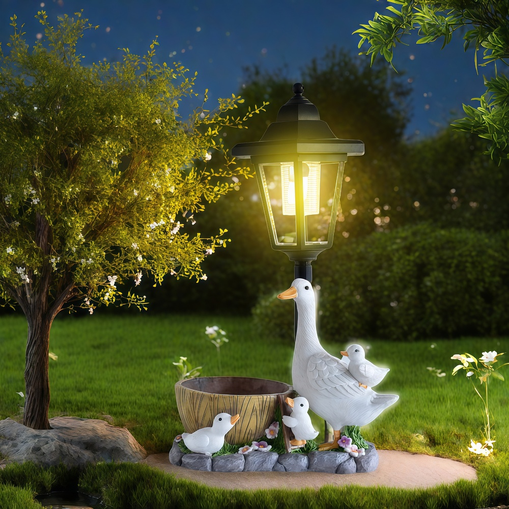 Solar Duck Night Light Garden  - Resin Craft Material review and price