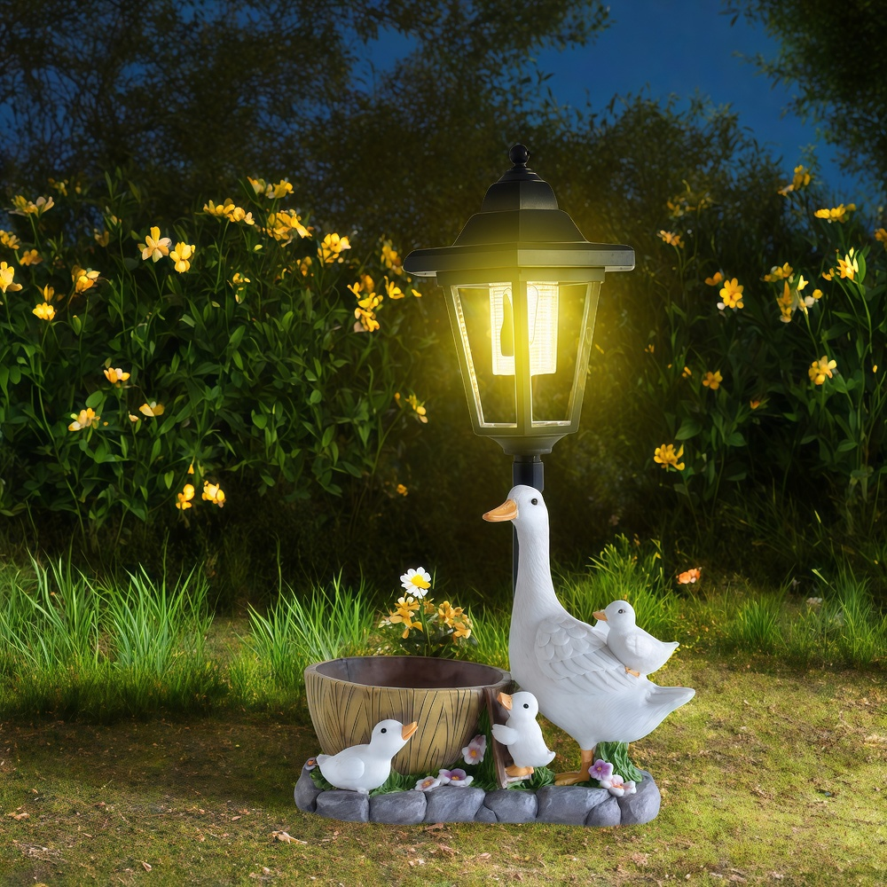 Solar Duck Night Light Garden  - Resin Craft Material review and price