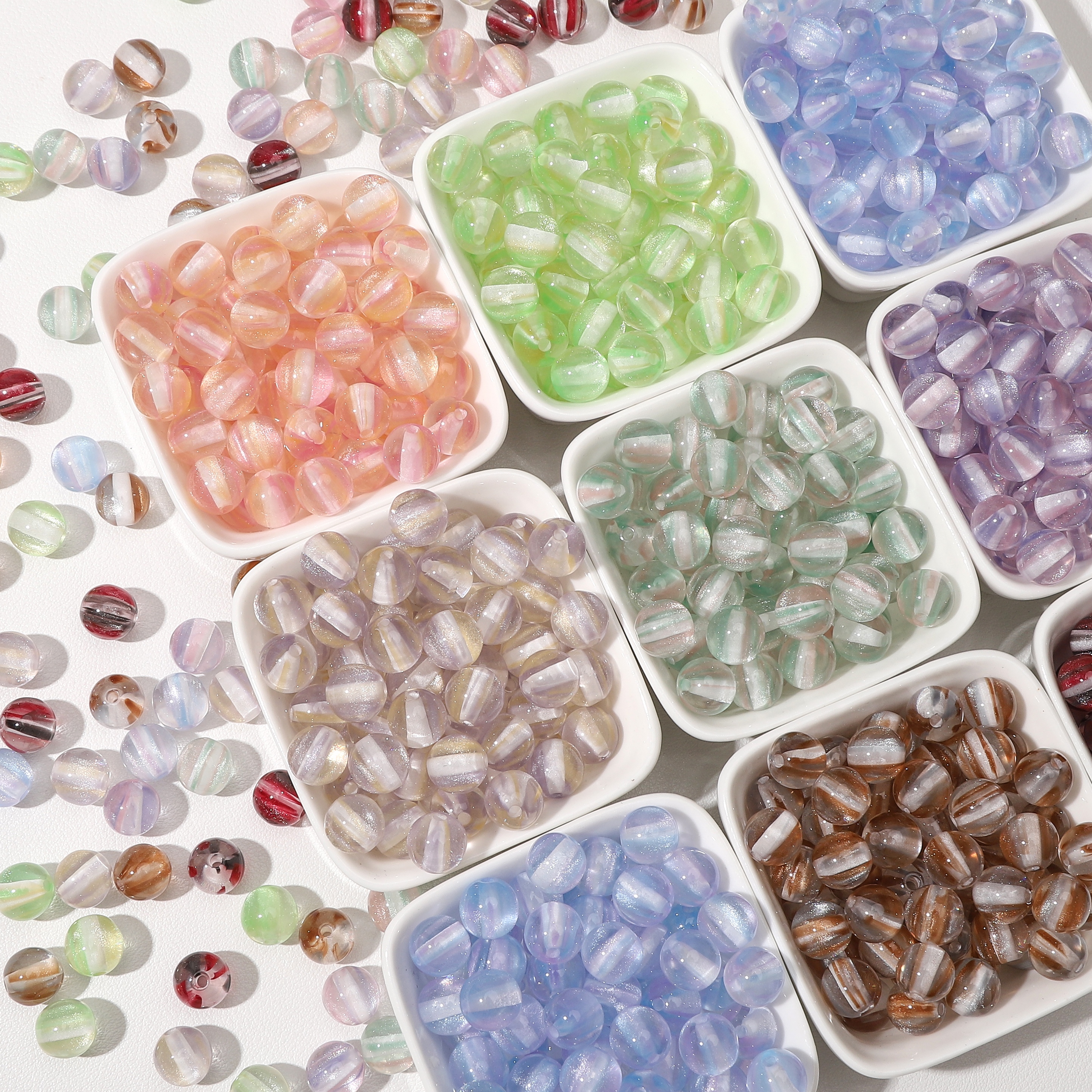 8mm 100Pcs Colorful Round Resi - Resin Craft Material review and price