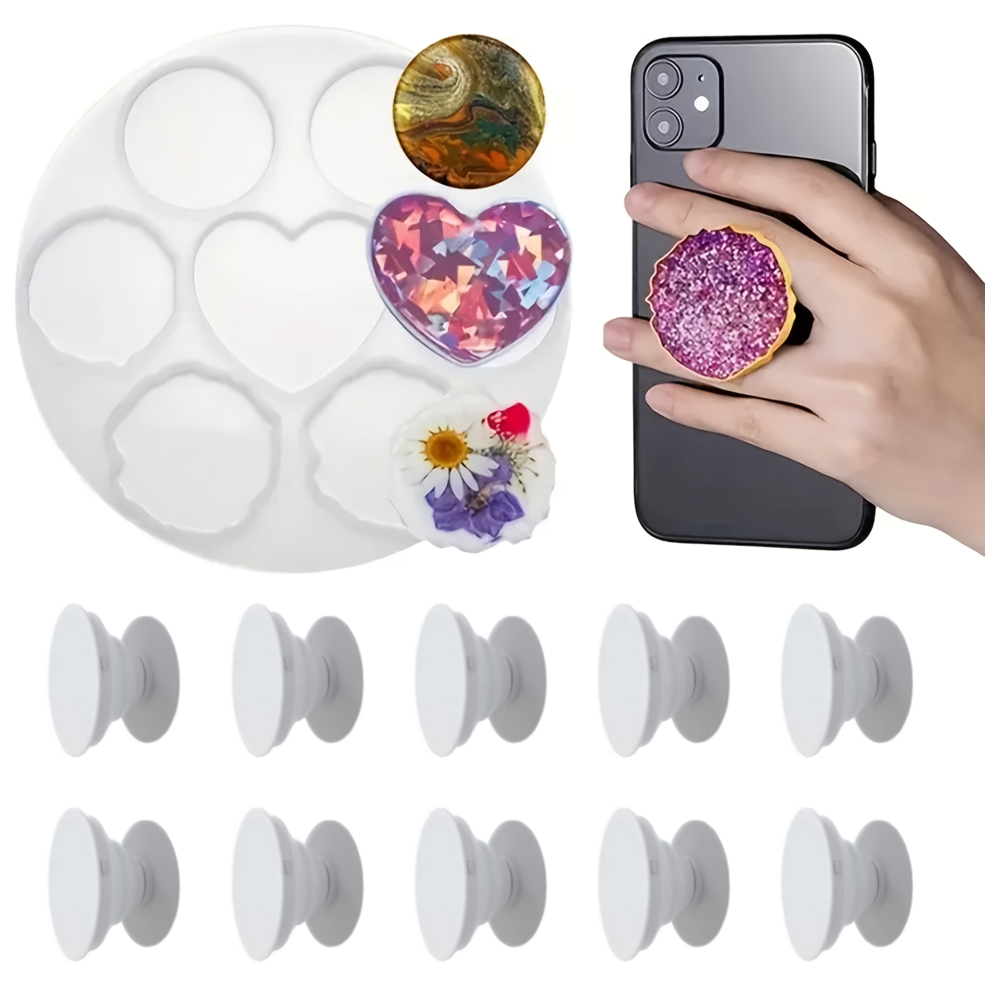 11Pcs, Irregular Phone Holder  - Serving Tray Mold review and price