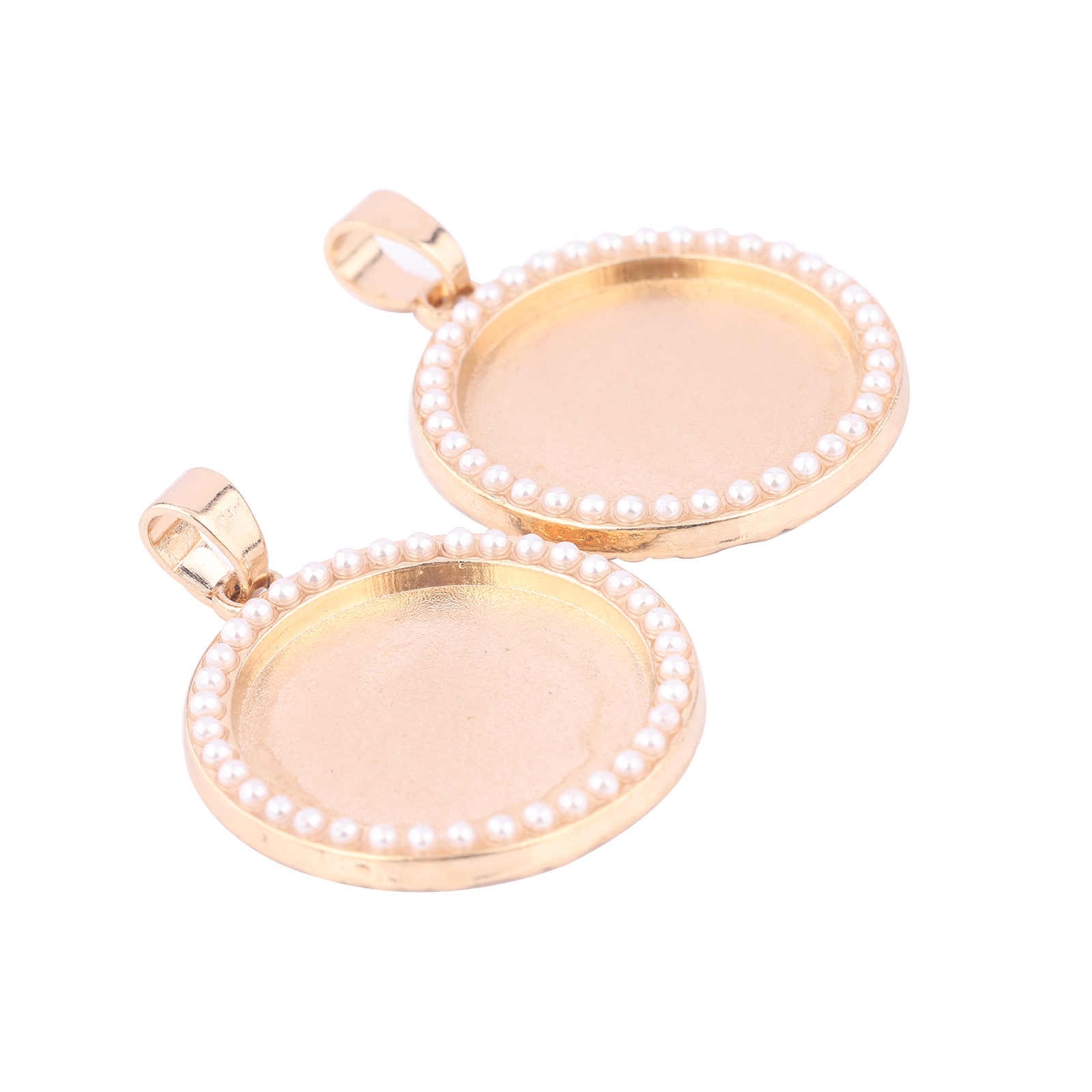 5pcs Kc Gold Pearl Cabochon Ba - Bezels Set Pendant review and price