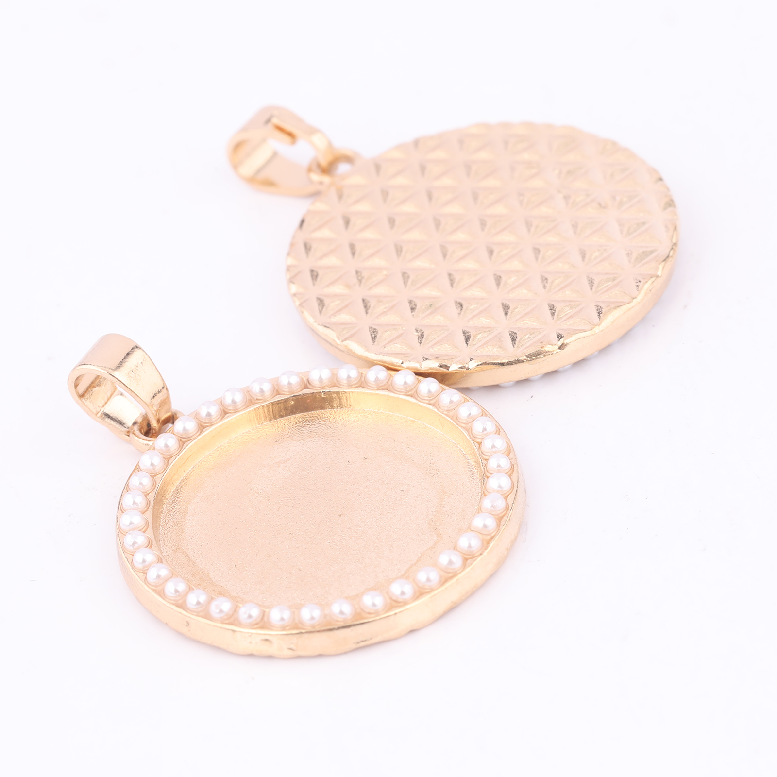 5pcs Kc Gold Pearl Cabochon Ba - Bezels Set Pendant review and price