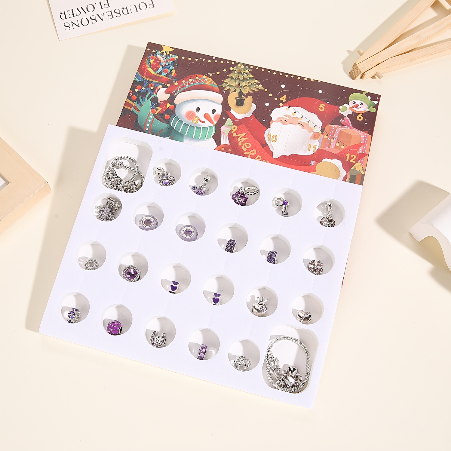 Christmas purple beads DIY jew - Resin Jewelry Kit review and price