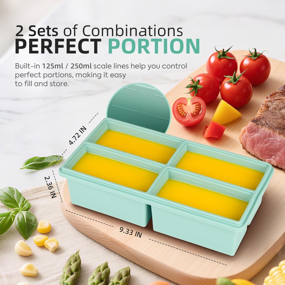 Silicone Freezer Trays with Li - Silicone Mold Tray review and price