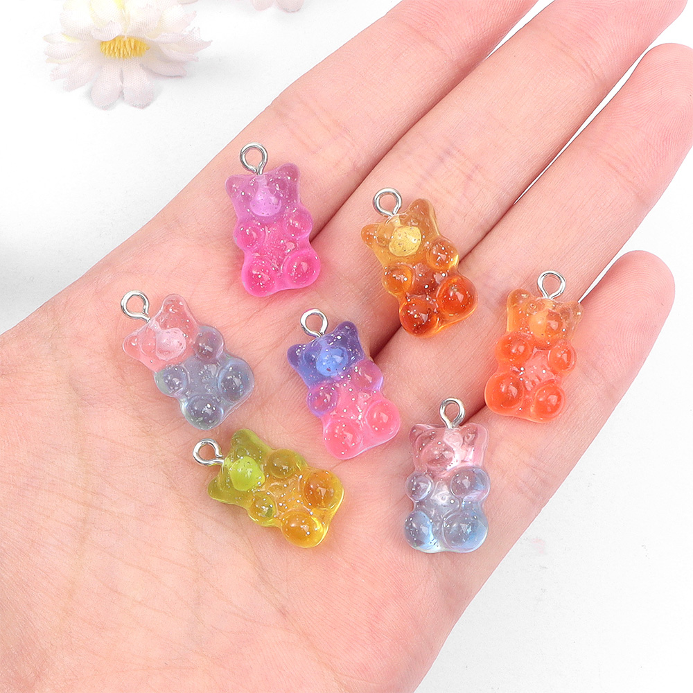 60pcs Dual Color Resin Bear Sh - Resin Craft Material review and price