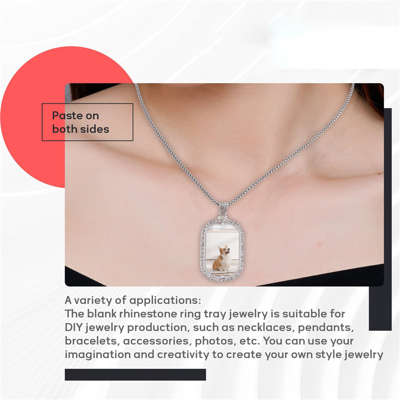 WORTHOWN-48Pcs Sublimation Rhi - Bezels Set Pendant review and price