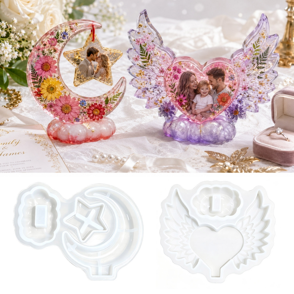 S0308 Heart Shaped Photo Frame - Resin Craft Ideas review and price
