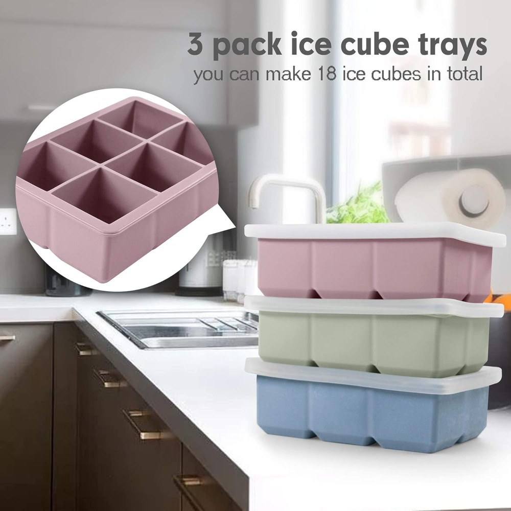 Large Silicone Ice Cube Trays  - Silicone Mold Tray review and price