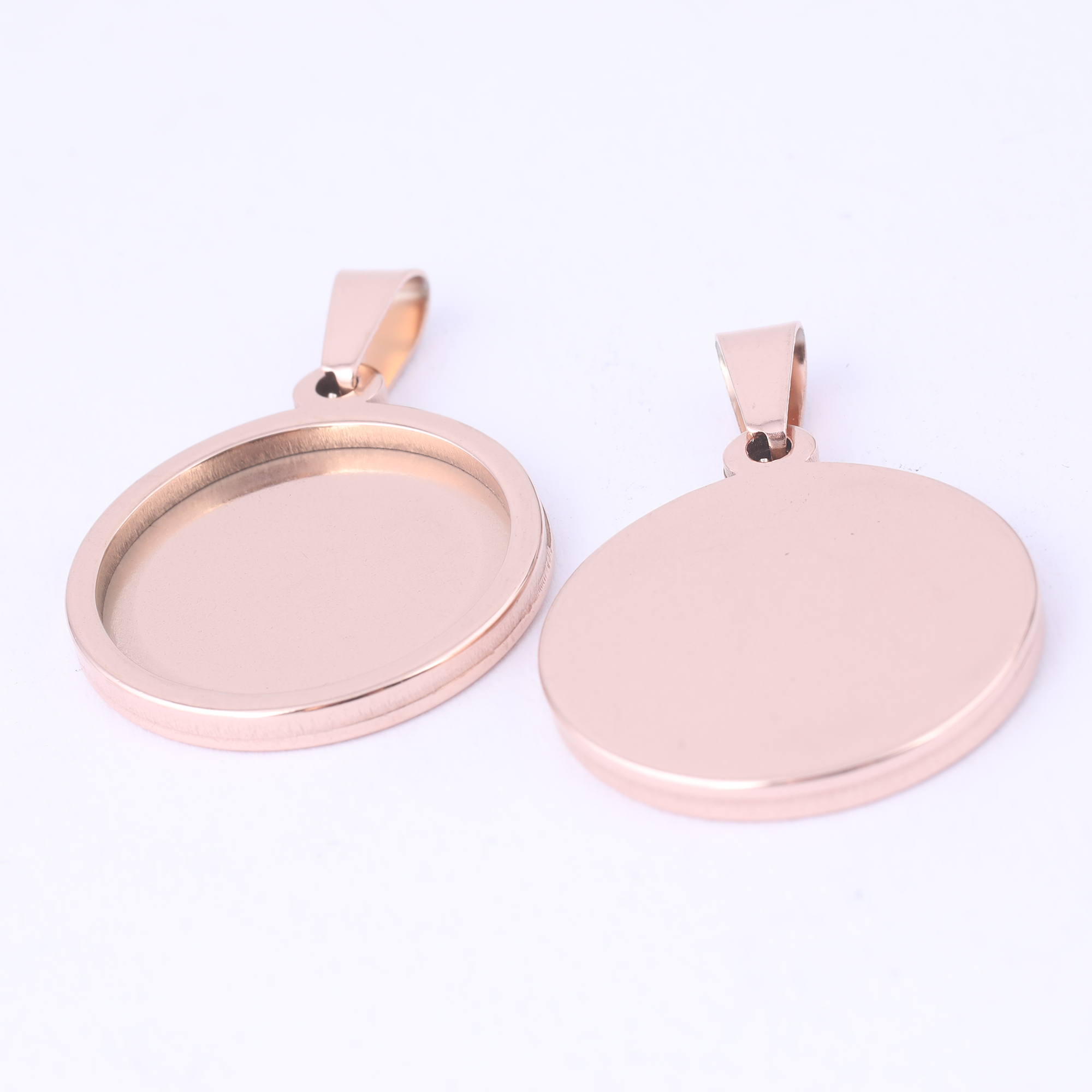 5pcs Stainless Steel 16mm 18mm - Bezels Set Pendant review and price