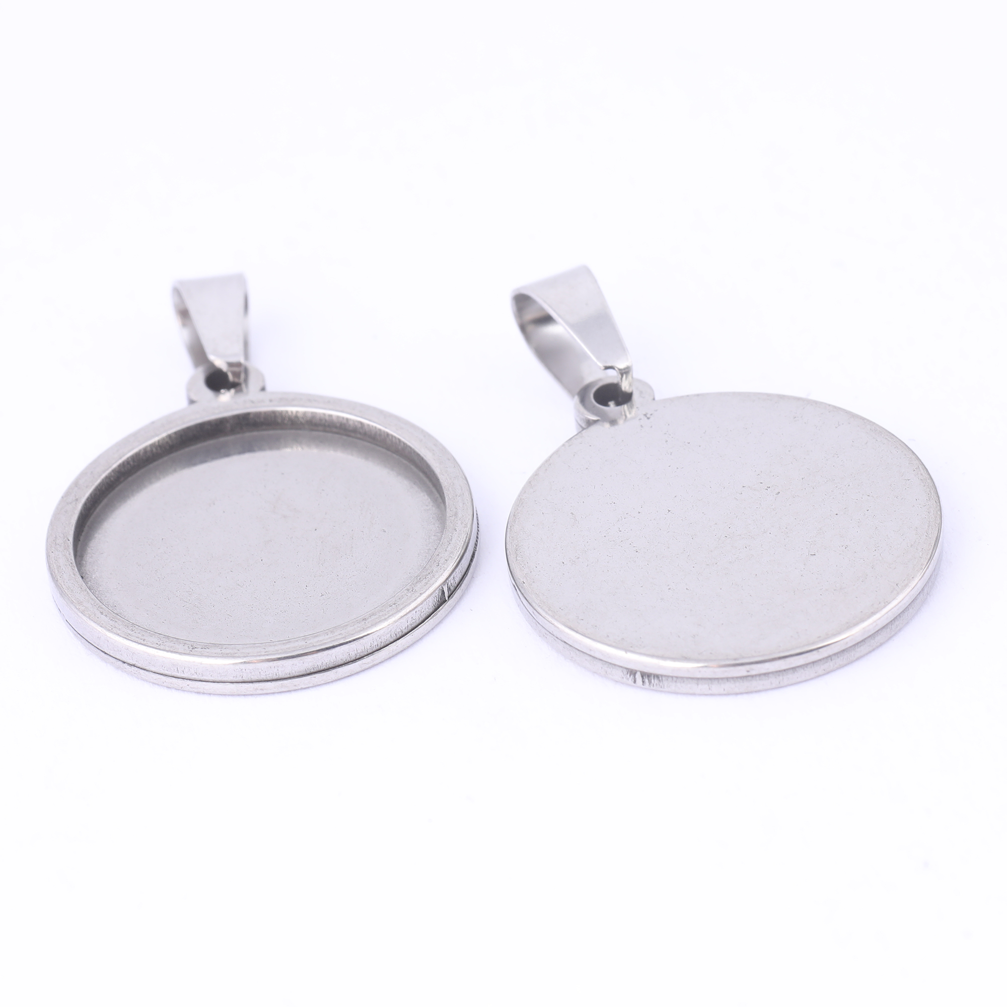 5pcs Stainless Steel 16mm 18mm - Bezels Set Pendant review and price